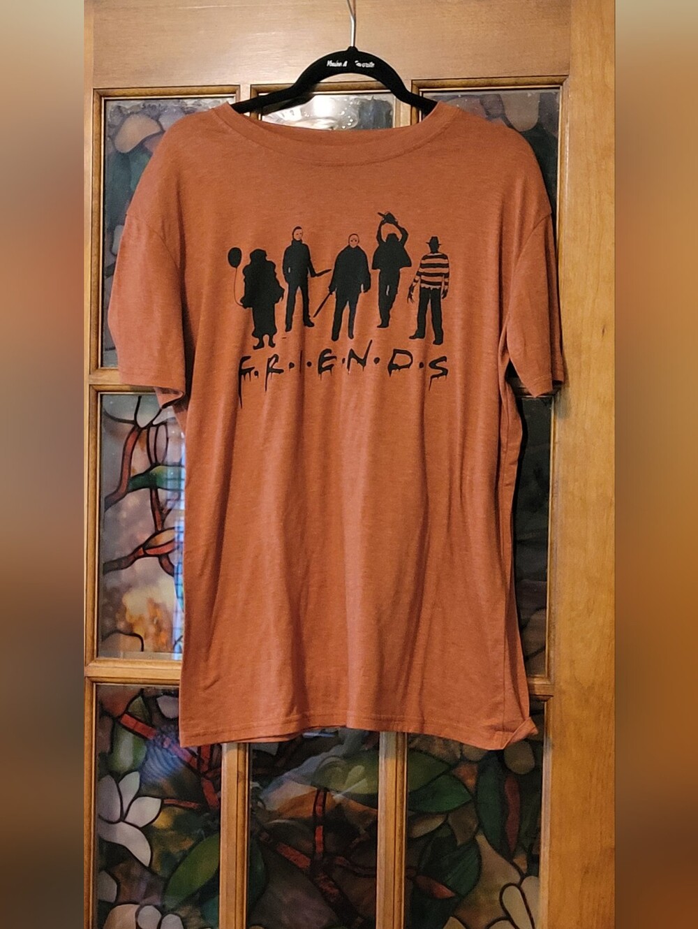 Friends Graphic Short Sleeve Tee - Rust - Unbranded #19